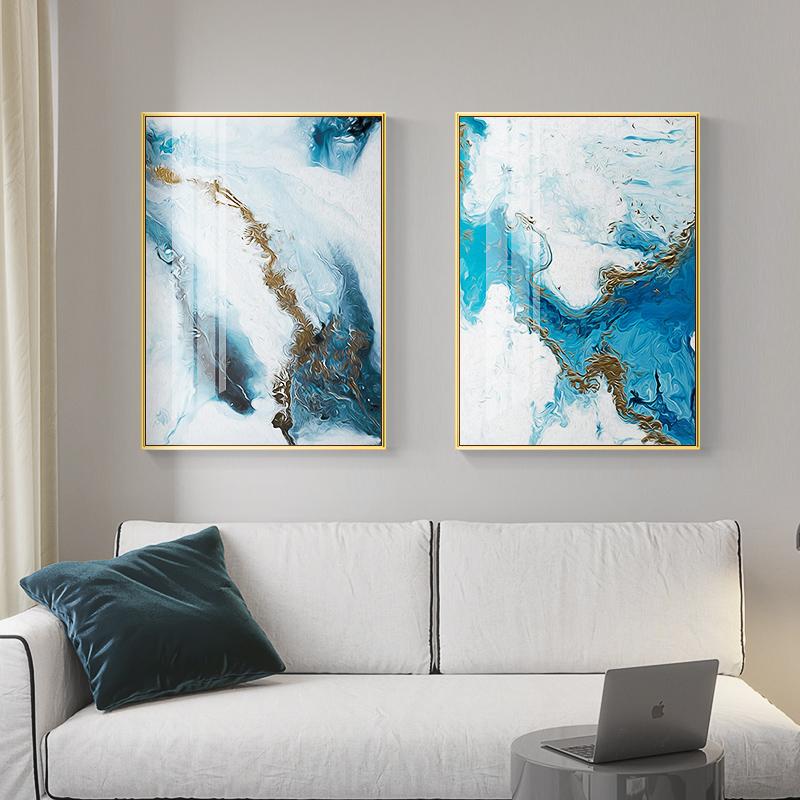 STROKE OF BLUE CANVAS PRINT
