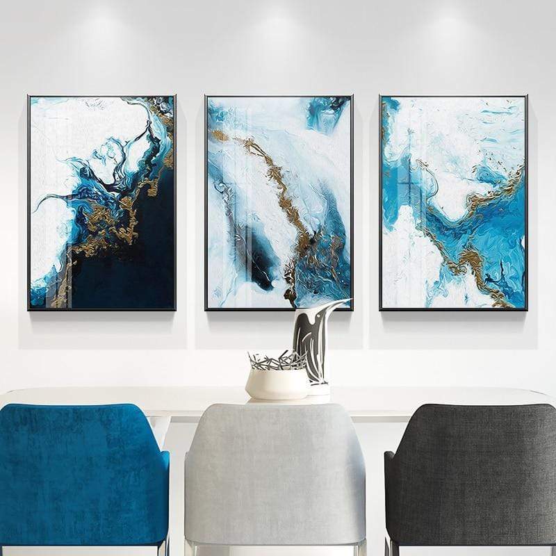 STROKE OF BLUE CANVAS PRINT