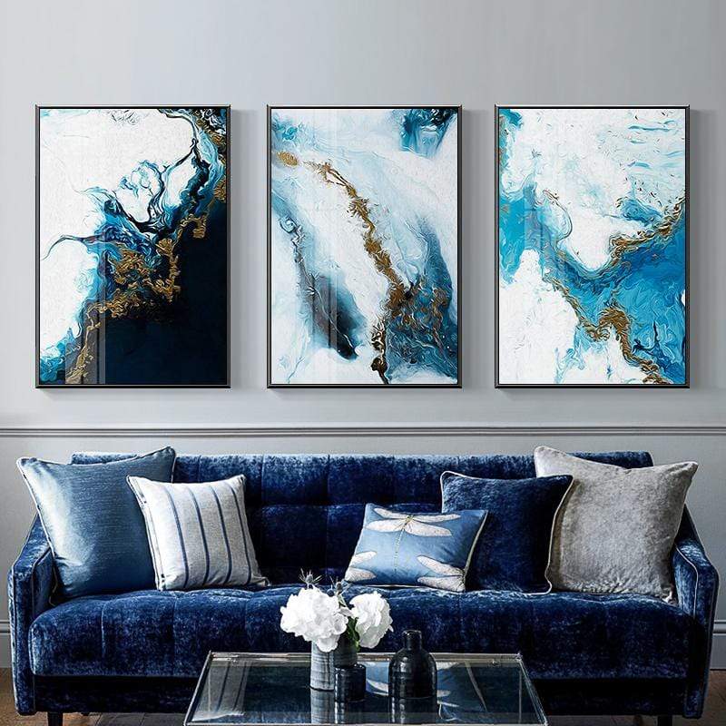 STROKE OF BLUE CANVAS PRINT
