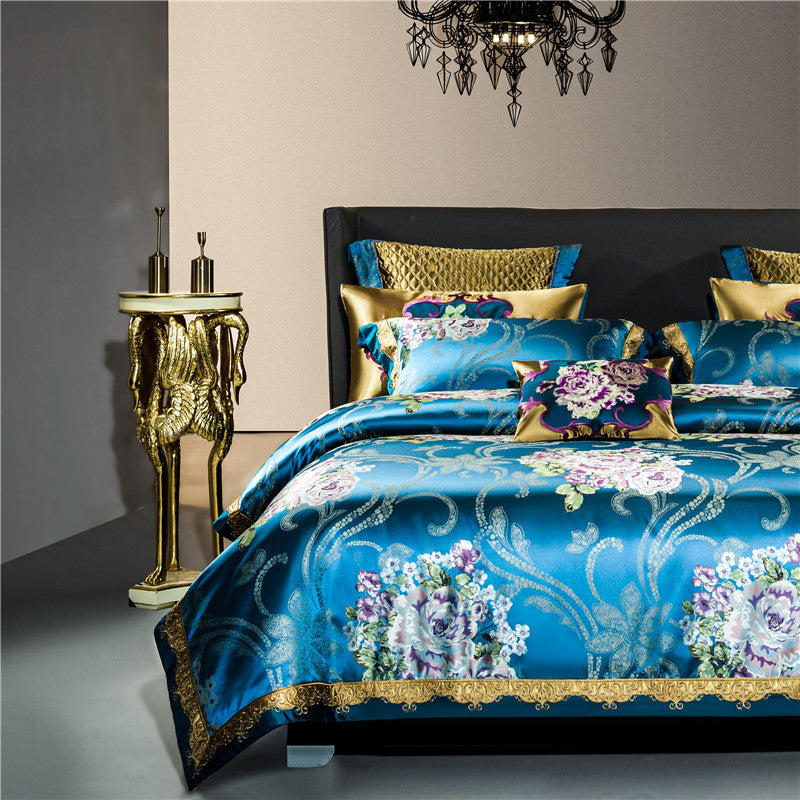 DELILAH PREMIUM DUVET COVER & SHAMS EGYPTIAN COTTON 1000TC