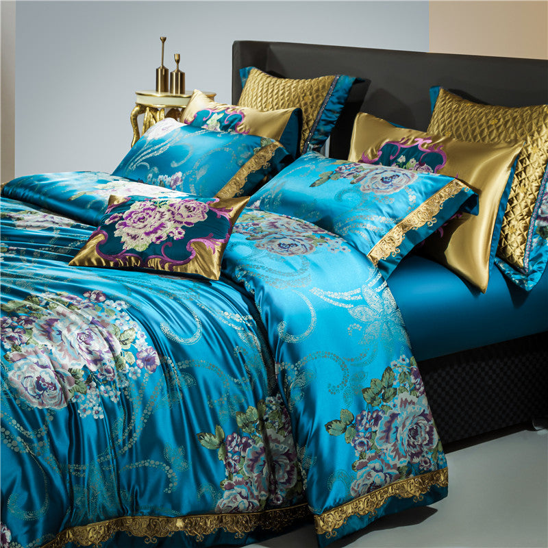 DELILAH PREMIUM DUVET COVER & SHAMS EGYPTIAN COTTON 1000TC