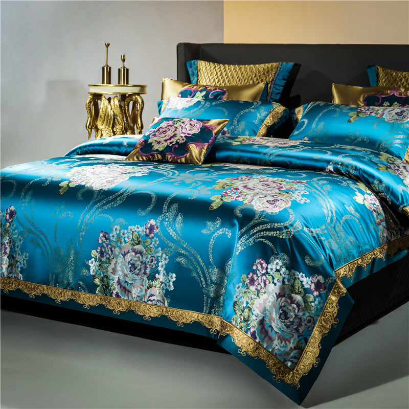 DELILAH PREMIUM DUVET COVER & SHAMS EGYPTIAN COTTON 1000TC