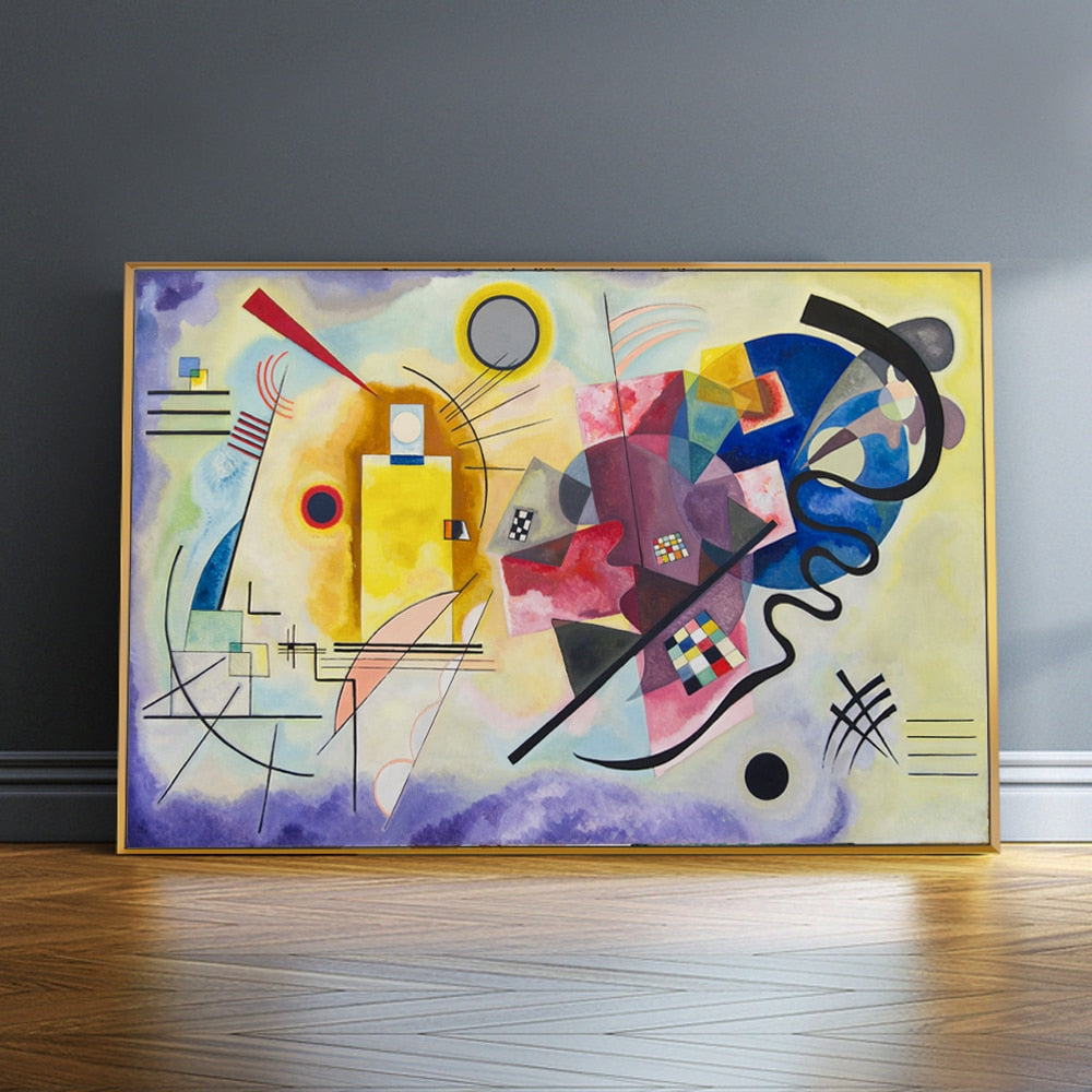YELLOW RED BLUE By Wassily Kandinsky CANVAS PRINT