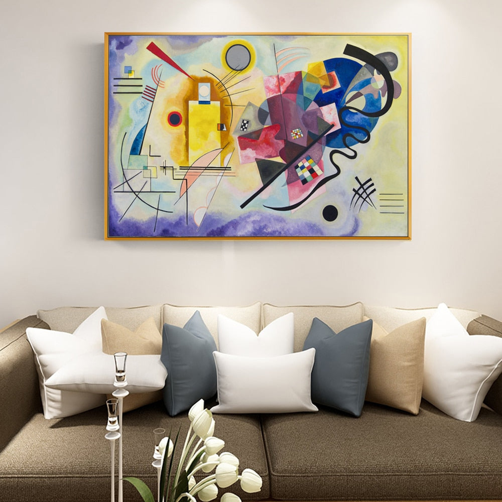 YELLOW RED BLUE By Wassily Kandinsky CANVAS PRINT