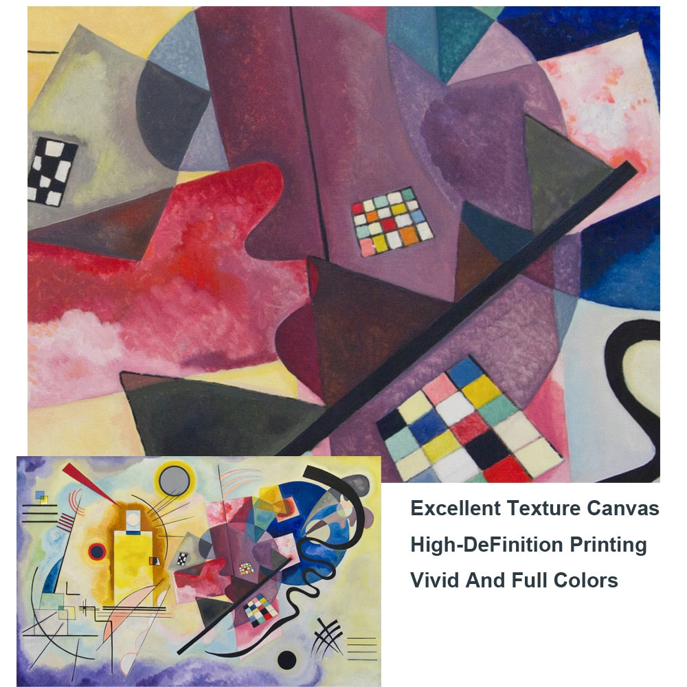 YELLOW RED BLUE By Wassily Kandinsky CANVAS PRINT