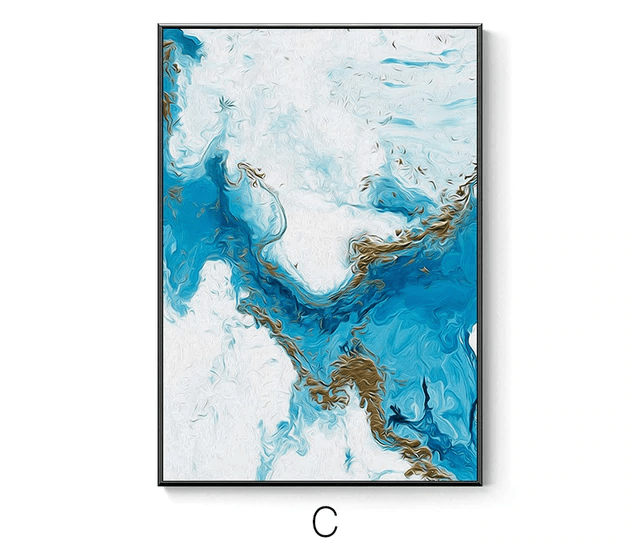 STROKE OF BLUE CANVAS PRINT