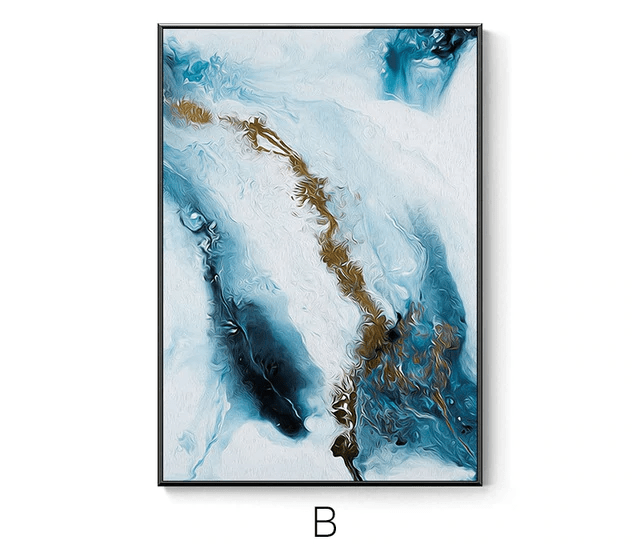 STROKE OF BLUE CANVAS PRINT