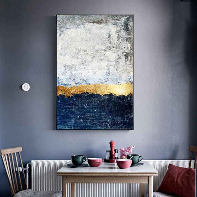 BLUE FORM CANVAS PRINT