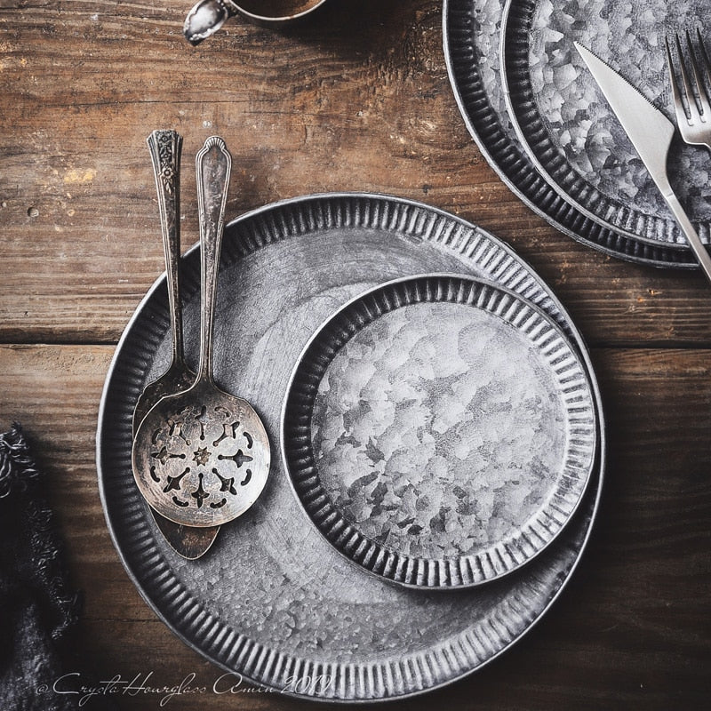 Retro Disc Serving Tray - Serveware