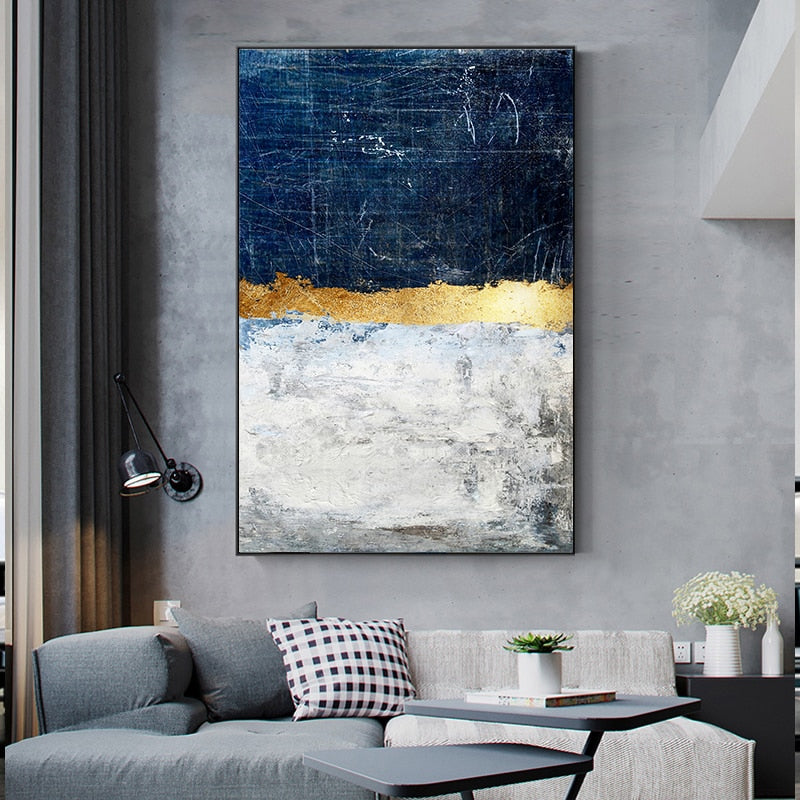 BLUE FORM CANVAS PRINT