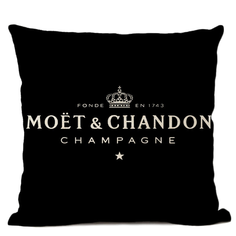 Moet & Chandon Decorative Cushion Cover — Decor Lane – DecorLane