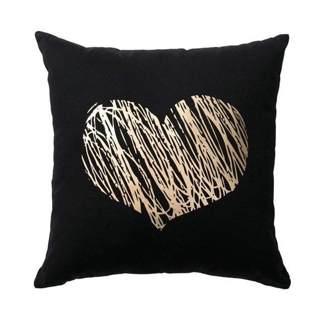 BLACK GOLD CUSHION