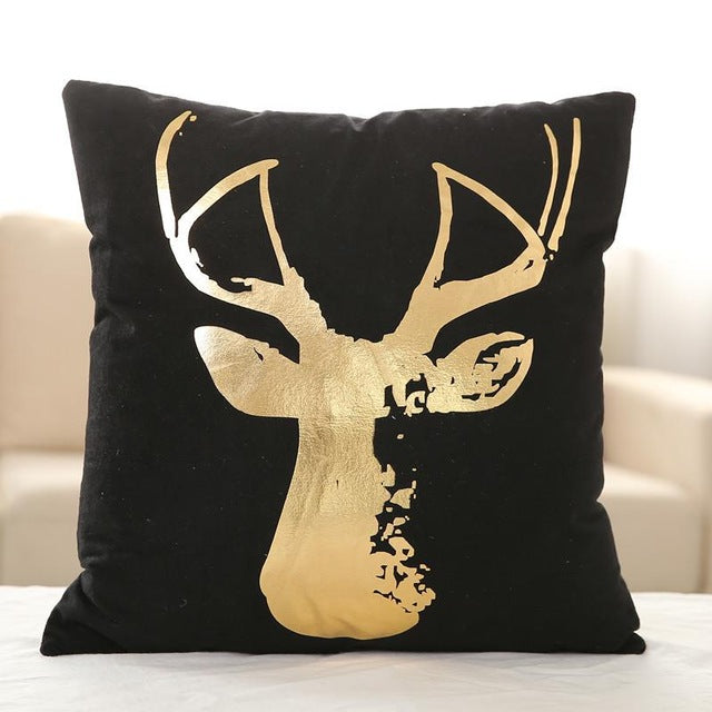BLACK GOLD CUSHION