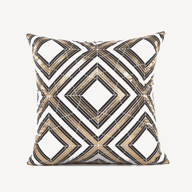 BLACK GOLD CUSHION