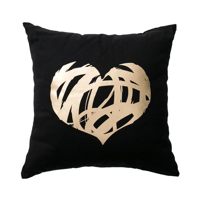 BLACK GOLD CUSHION