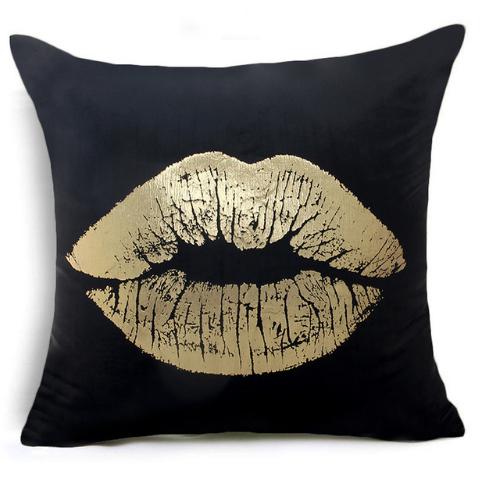 BLACK GOLD CUSHION