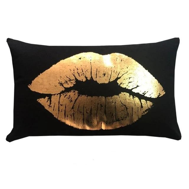 BLACK GOLD CUSHION