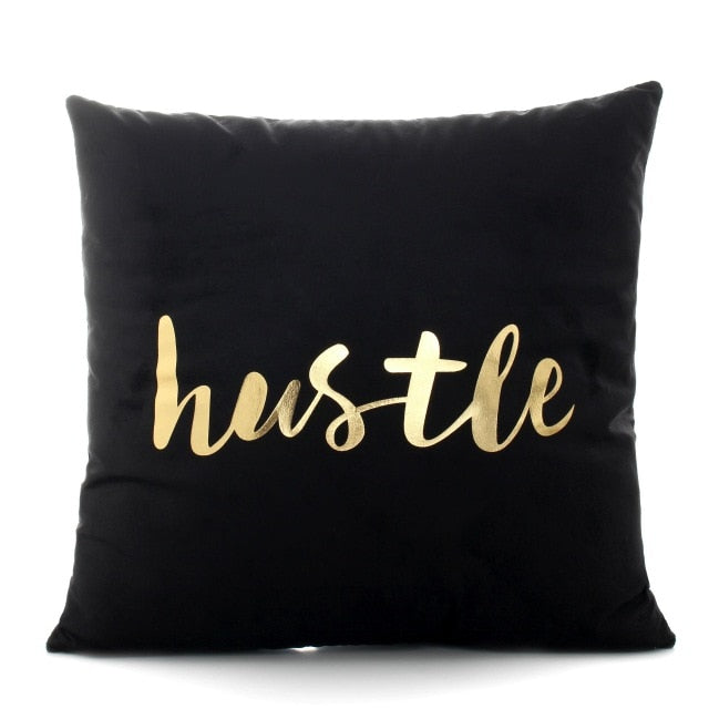 BLACK GOLD CUSHION