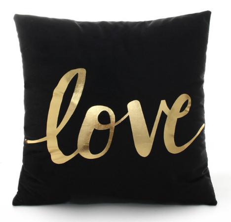 BLACK GOLD CUSHION
