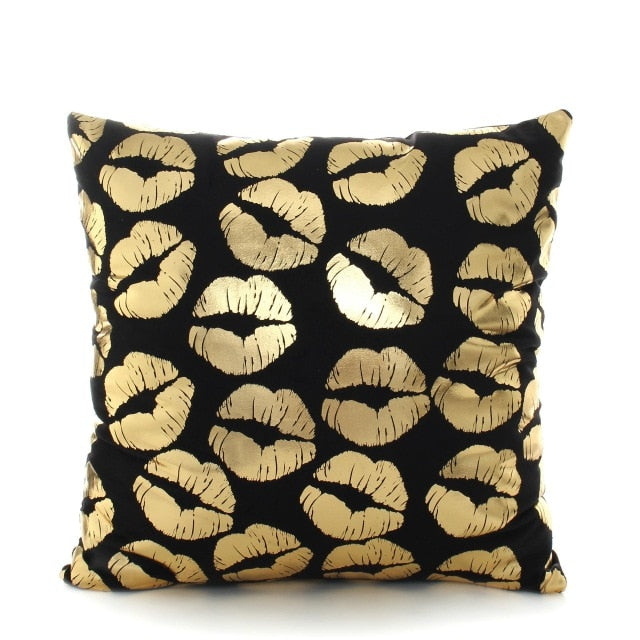 BLACK GOLD CUSHION