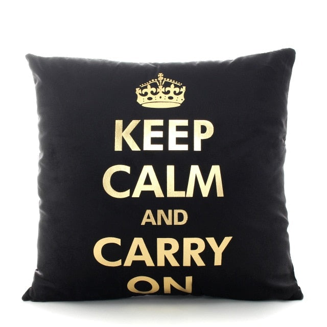 BLACK GOLD CUSHION
