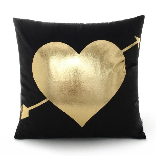 BLACK GOLD CUSHION