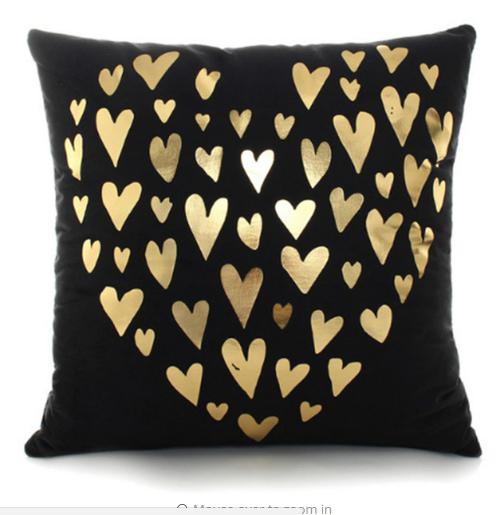 BLACK GOLD CUSHION