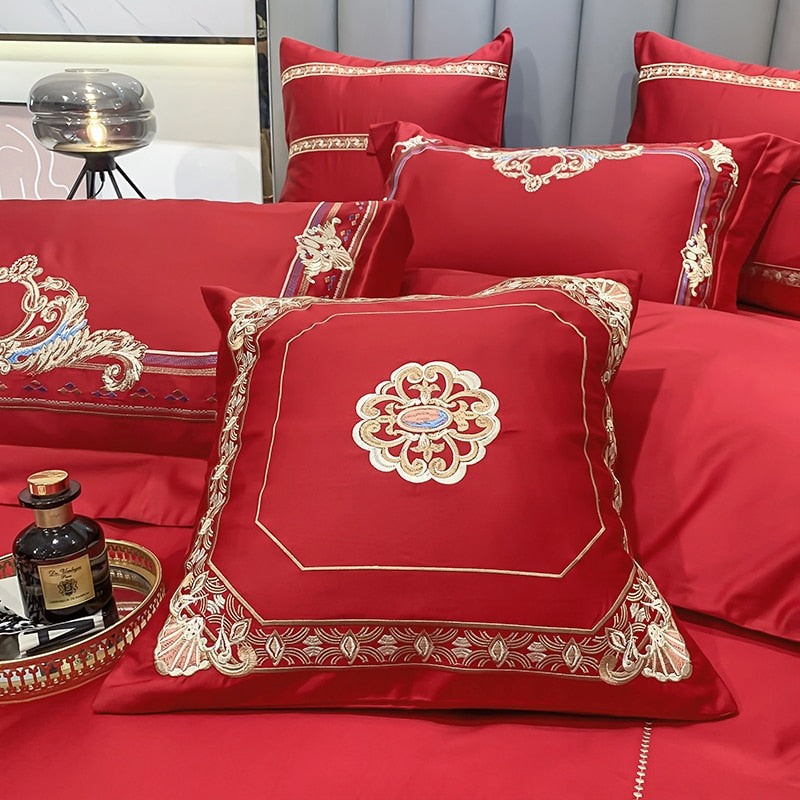 DELPHINE DUVET COVER & SHAMS EYPTIAN COTTON 600TC