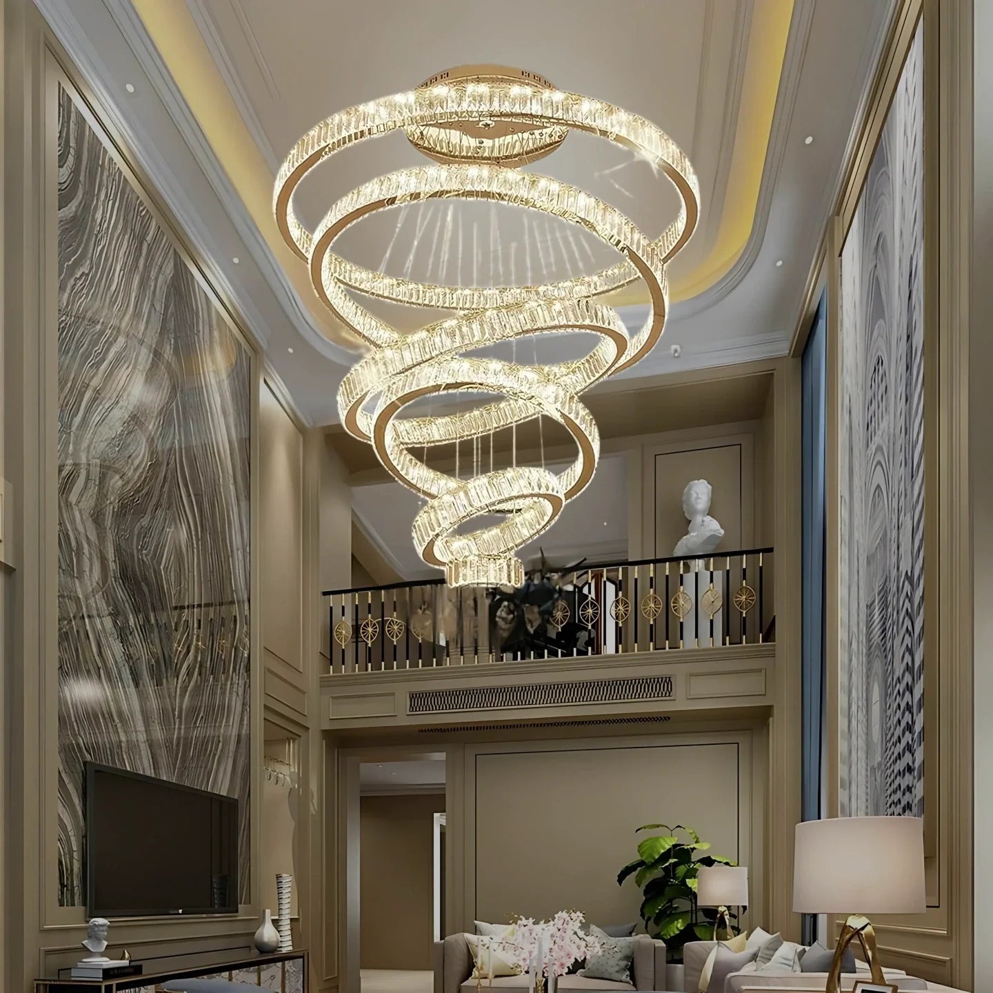 Tiered chandelier