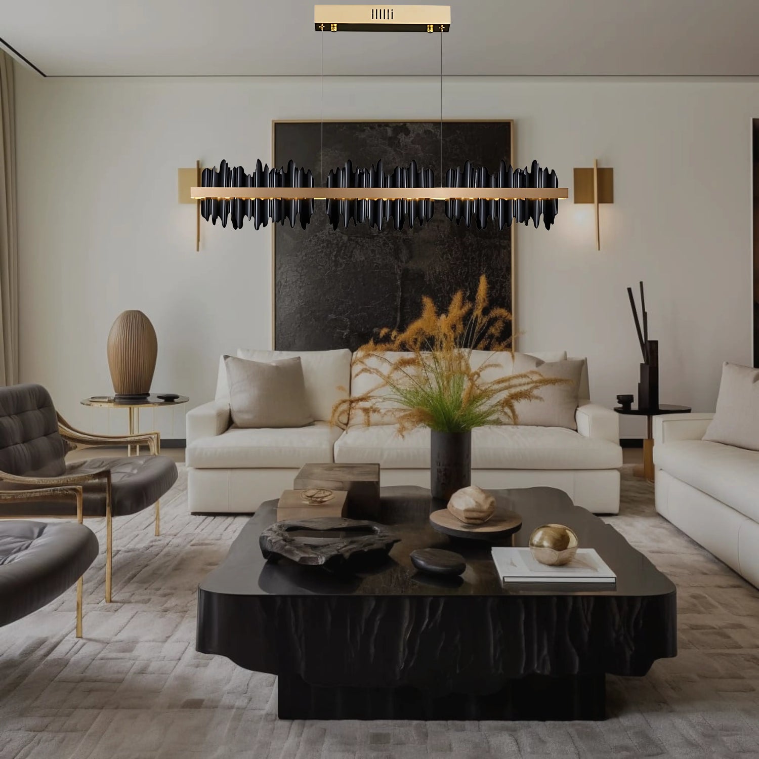 Linear chandelier