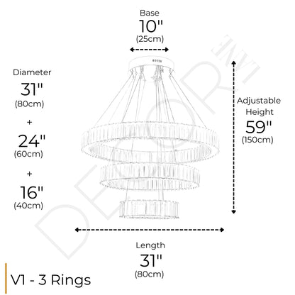 AQUILA 3 TIER CHANDELIER