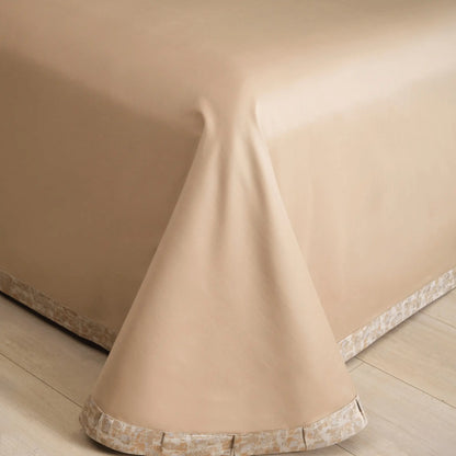 BEIGE MYSTIQUE 1000 THREAD COUNT DUVET COVER &amp; SHAMS