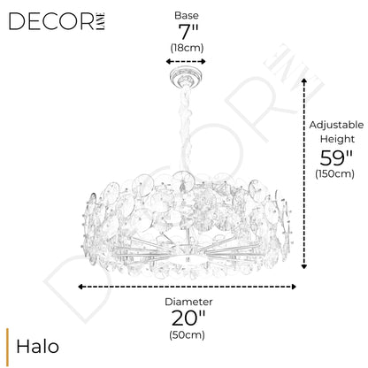 RETRO SMOKE HALO CHANDELIER