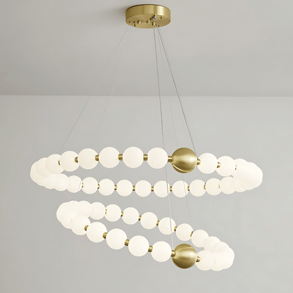 DÉLICATESSE DE PERLES CHANDELIER