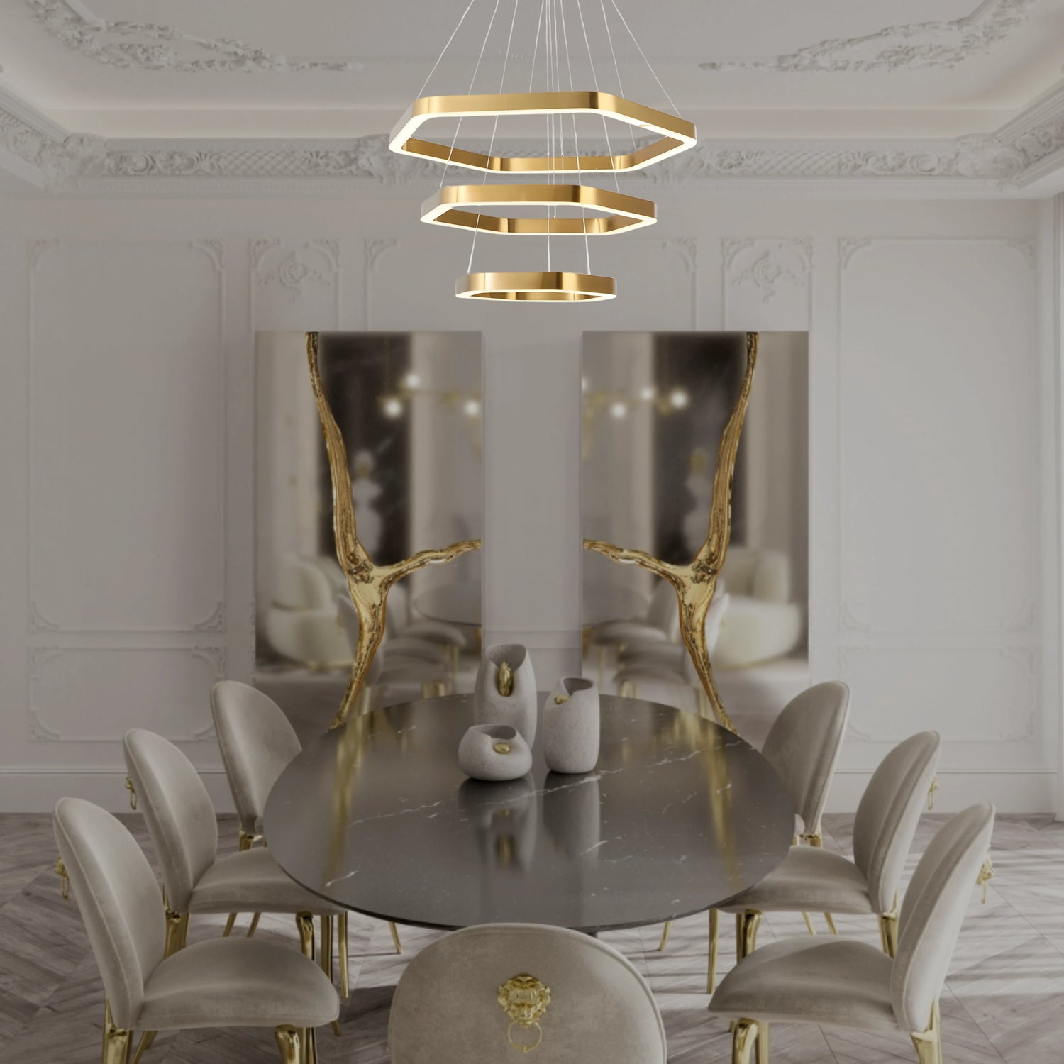 Bedazzled 3 Tier Chandelier - Chandeliers