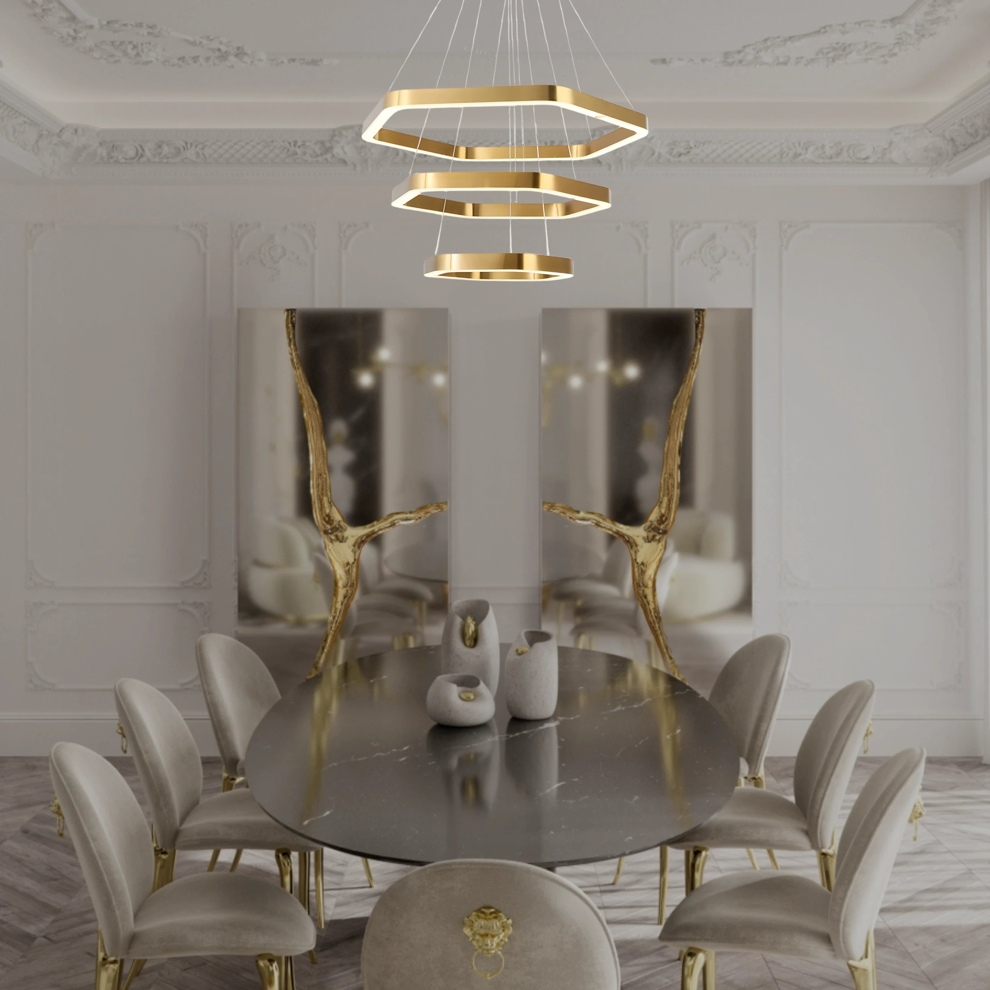 Bedazzled 3 Tier Chandelier - Chandeliers