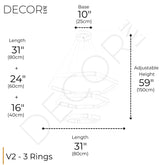 Bedazzled 3 Tier Chandelier - Chandeliers