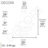 Bedazzled 3 Tier Chandelier - Chandeliers
