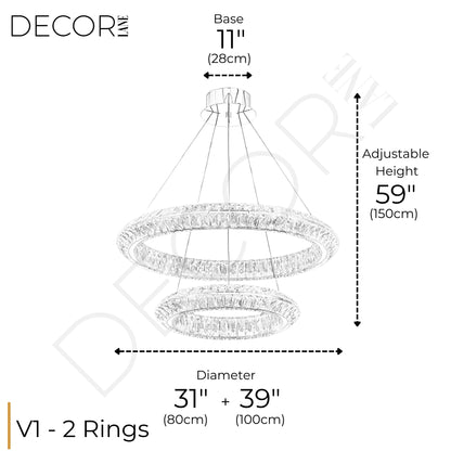 AURELIA TWO TIER CHANDELIER