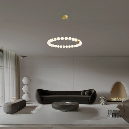 DÉLICATESSE DE PERLES HALO CHANDELIER