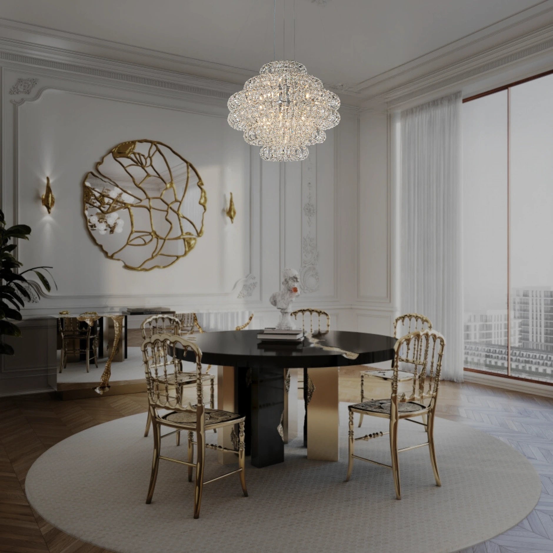 AMULETTE 6 TIER CHANDELIER