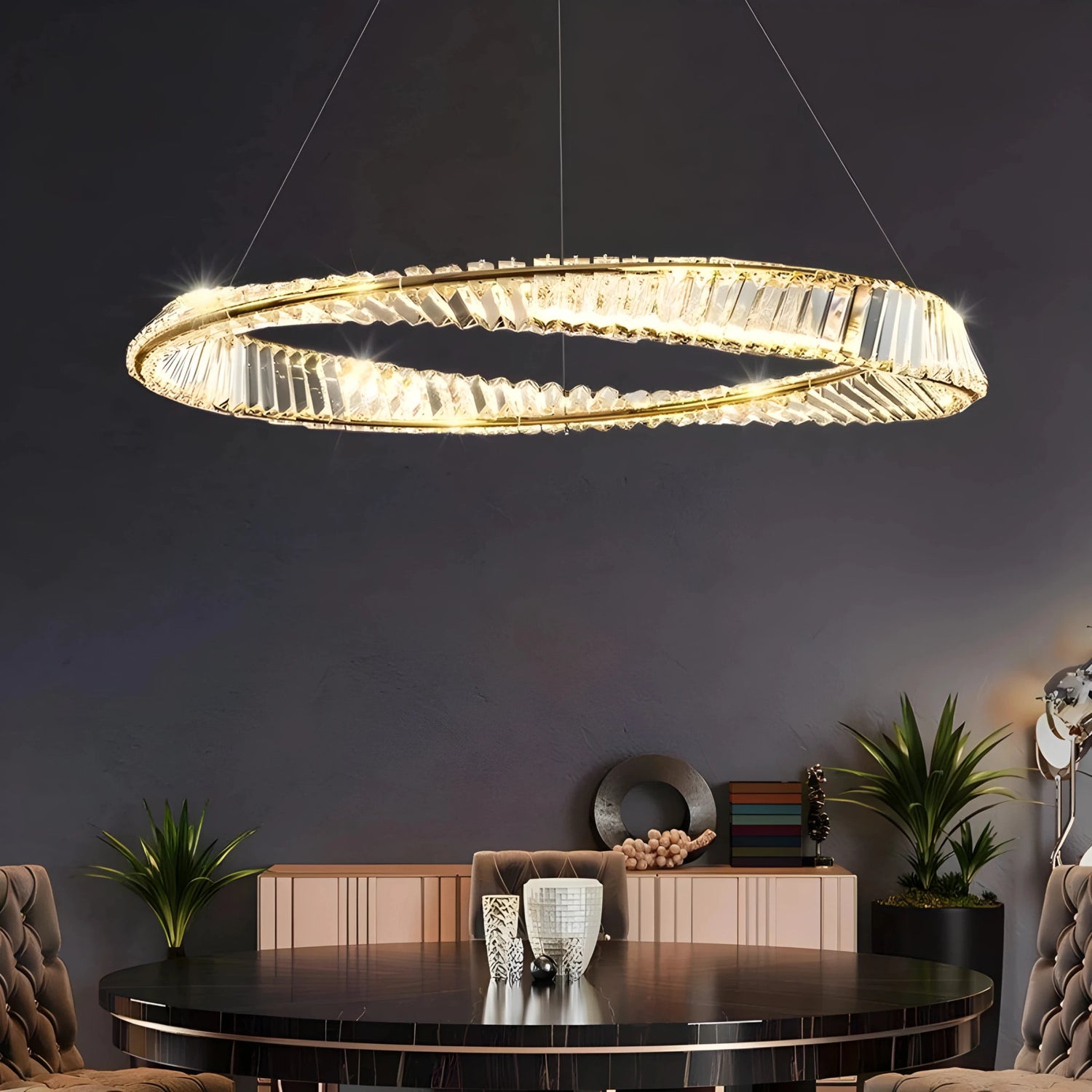 THE MOBIUS STRIP HALO CHANDELIER