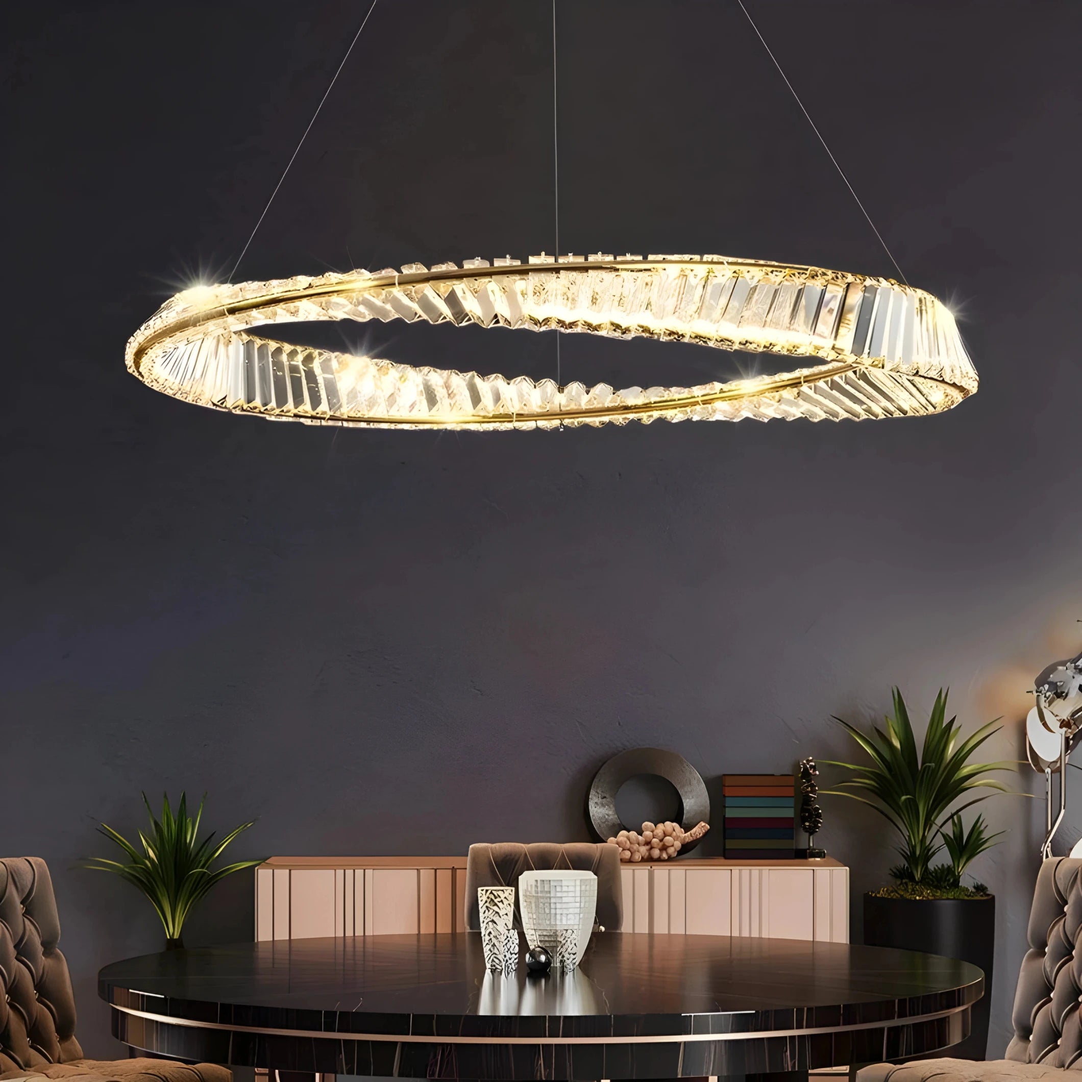 THE MOBIUS STRIP HALO CHANDELIER