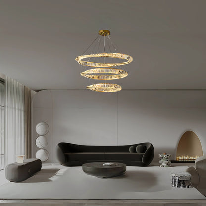 THE MOBIUS STRIP 3 TIER CHANDELIER