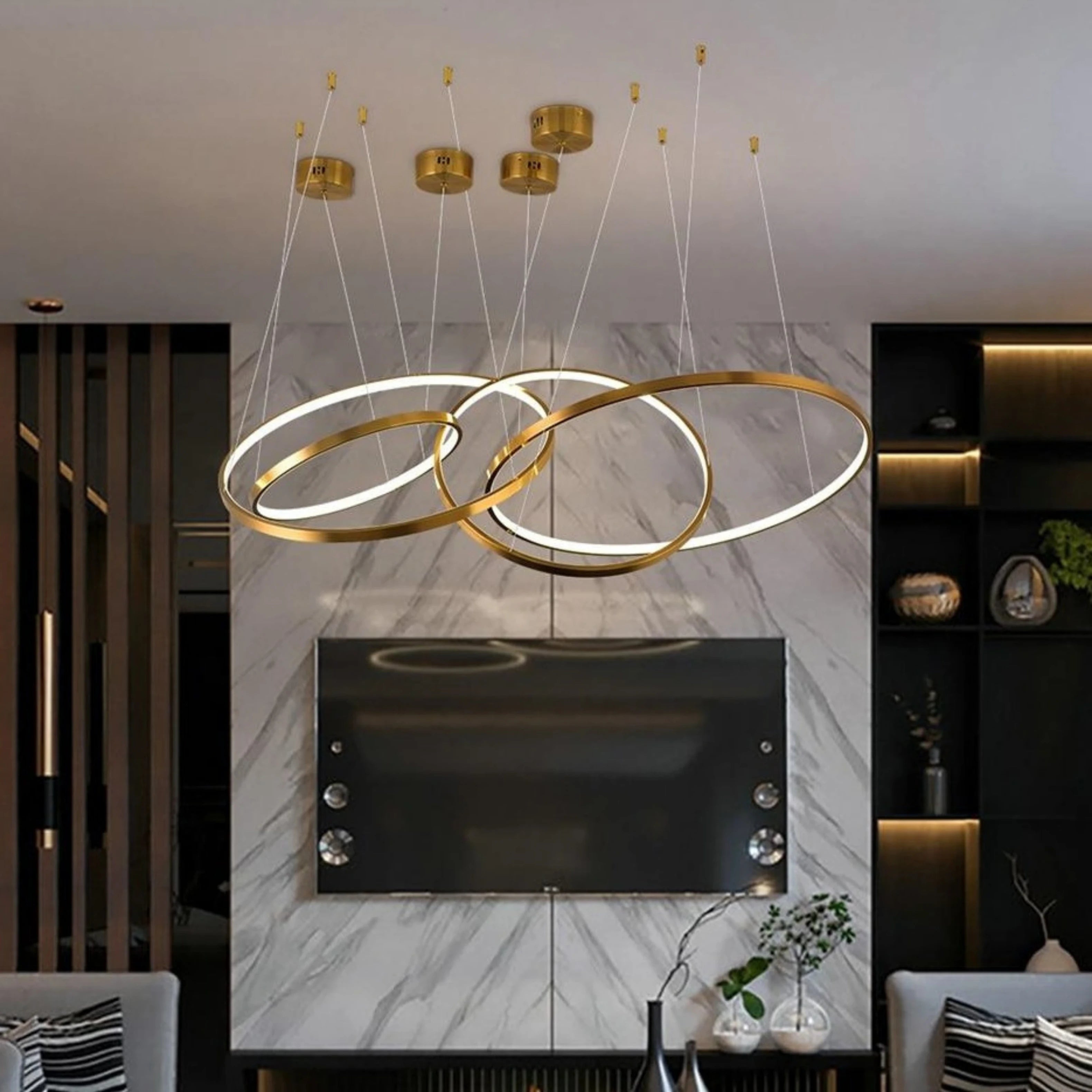 CIRCLE OF LIFE 4 TIER CHANDELIER