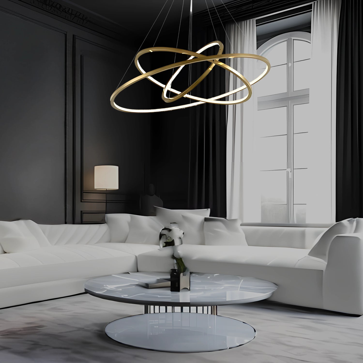CIRCLE OF LIFE 3 TIER CHANDELIER