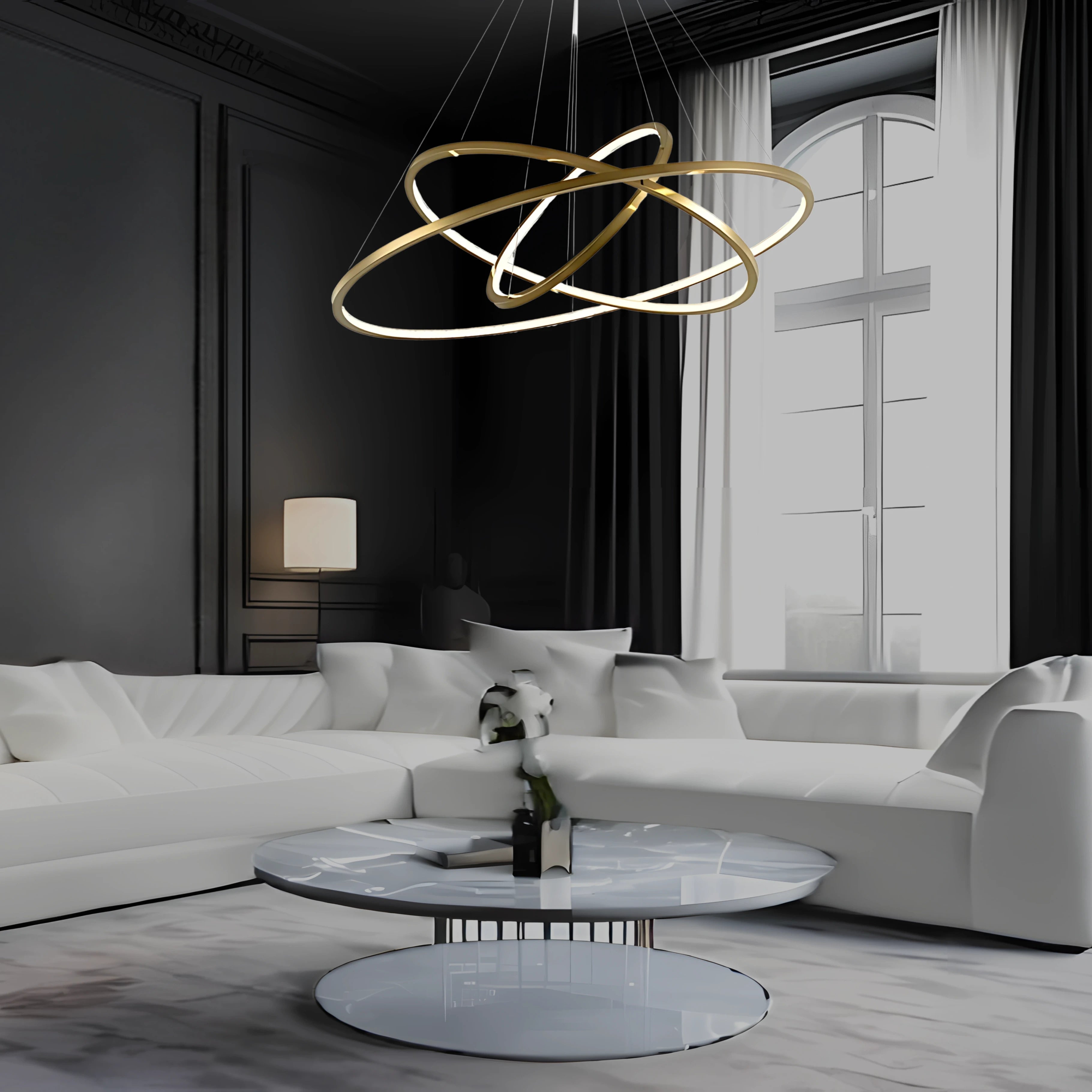 CIRCLE OF LIFE 3 TIER CHANDELIER