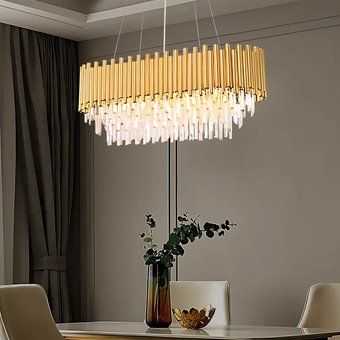 AURORE SCINTILLANTE OVAL CHANDELIER