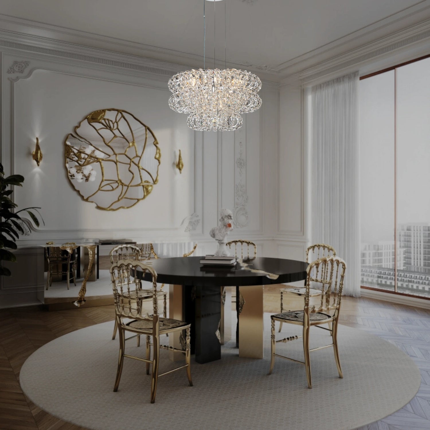 AMULETTE 3 TIER CHANDELIER