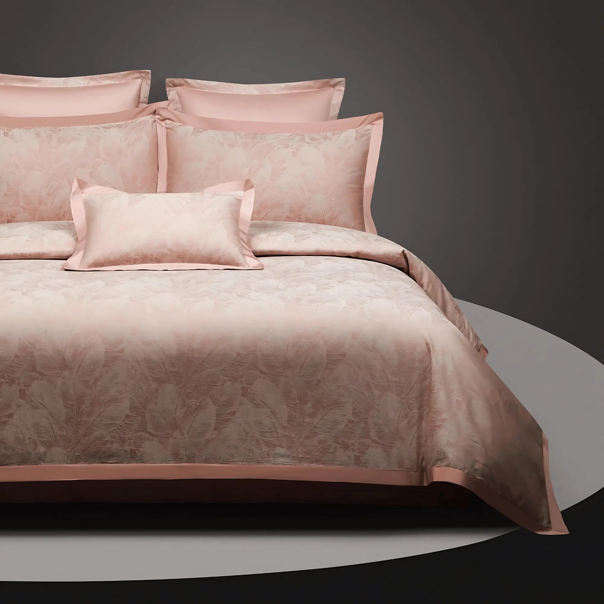 BLUSH PETALS 1000 THREAD COUNT DUVET COVER &amp; SHAMS